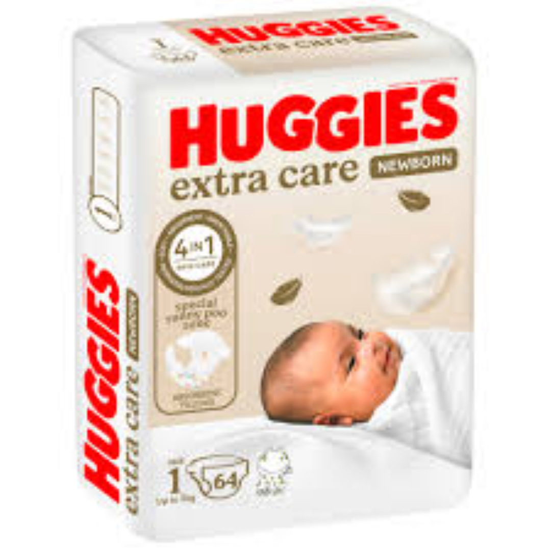 HUGGIES NEWBORN JUMBO SIZE 1 P64X2